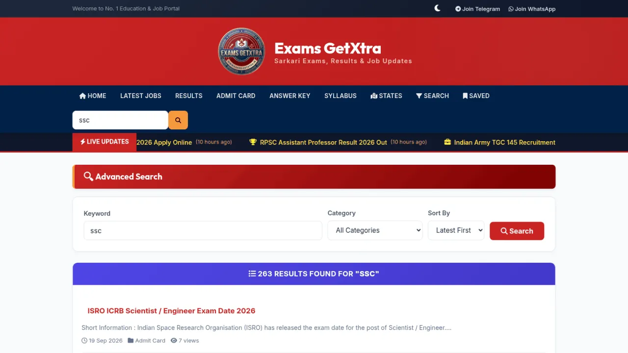 Sarkari Exam & Result Portal — Govt Job CMS with auto post publish , SEO Schema & PWA V1.0.0 — screenshot 18