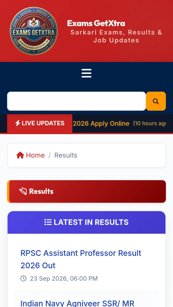 Sarkari Exam & Result Portal — Govt Job CMS with auto post publish , SEO Schema & PWA V1.0.0 — screenshot 1