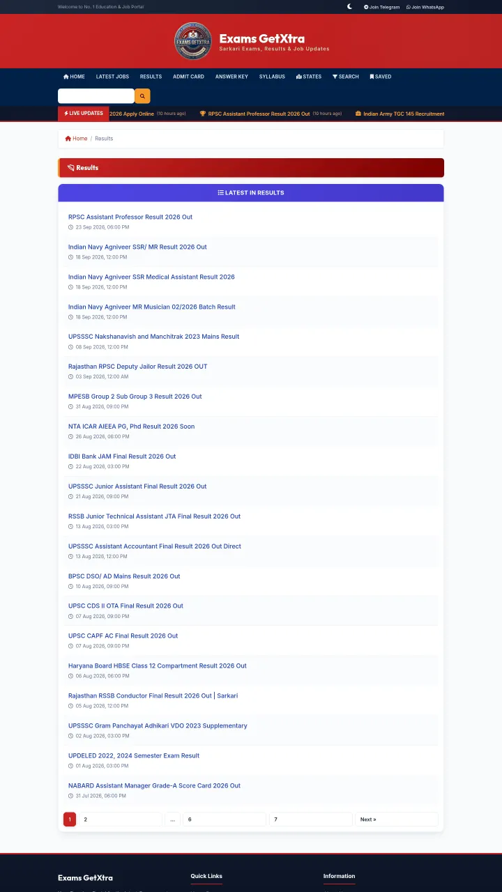 Sarkari Exam & Result Portal — Govt Job CMS with auto post publish , SEO Schema & PWA V1.0.0 — screenshot 19