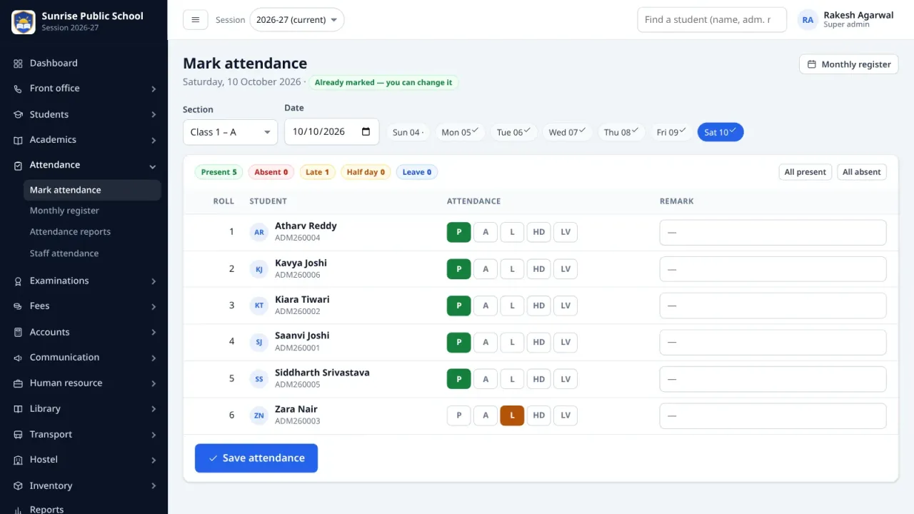School ERP — Complete PHP School Management System — screenshot 6
