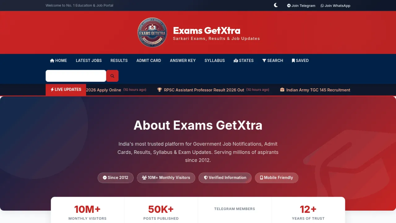 Sarkari Exam & Result Portal — Govt Job CMS with auto post publish , SEO Schema & PWA V1.0.0 — screenshot 13