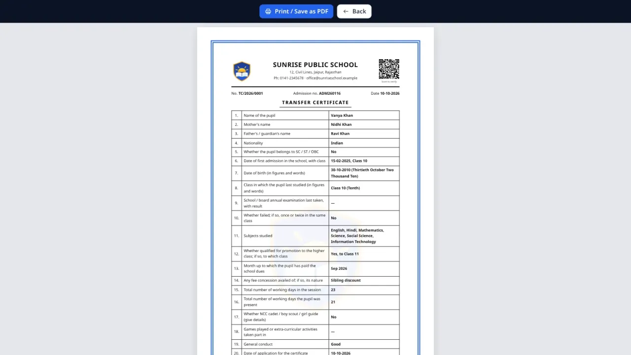 School ERP — Complete PHP School Management System — screenshot 12