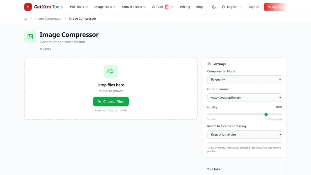 GetXtra Tools — 80 PDF, Image & AI Tools Website Script — screenshot 4
